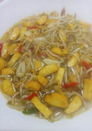 Foto resep Tauge tahu tumis (kuah)