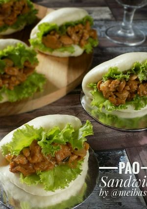 Foto resep Pao Sandwich Ayam Jamur/Pao Lipat/Pao Kempit