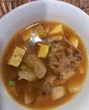 豆腐豬肉咖哩湯