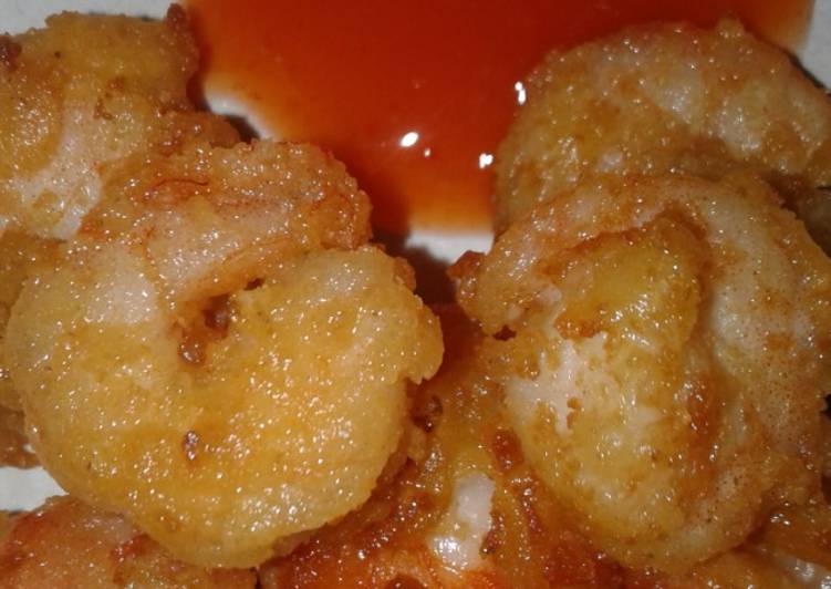 Udang kupas tepung (tersimpel, enak dan hemat)