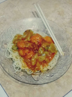 Foto resep Spaghetti bakso udang ala chef nikmah