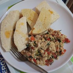 A picture of Yam and egg.