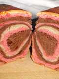 Pan tricolor tipo brioche
