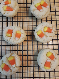A picture of Candy Corn Sugar Cookies.