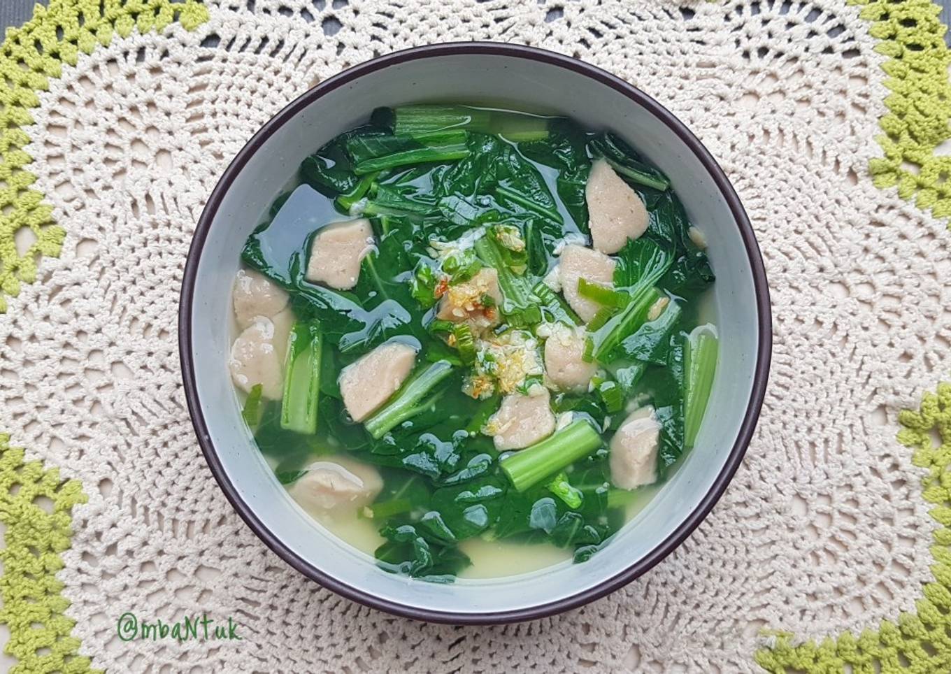 Sayur Bening Caisim Baso