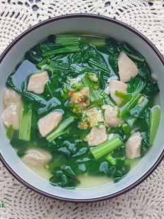 Foto resep Sayur Bening Caisim Baso