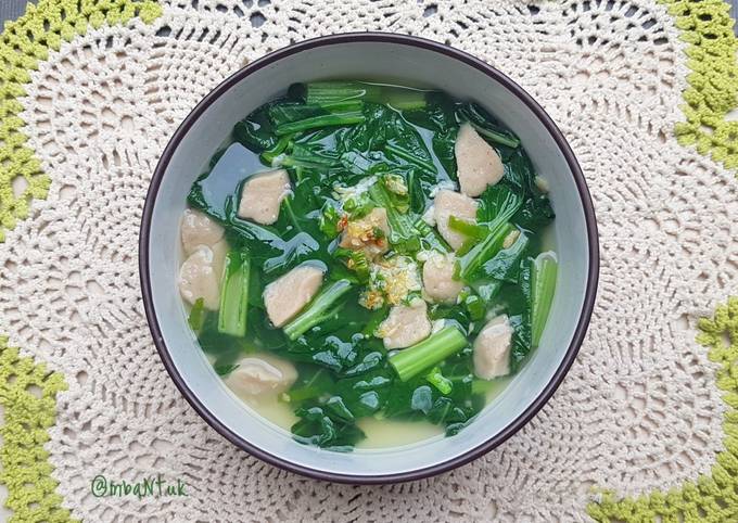 Resep Sayur Bening Caisim Baso Oleh Tituk Sk Cookpad