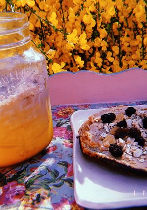 Una foto de Pancake de avena