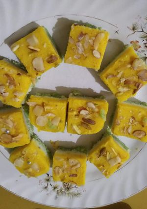 A picture of Saffron Pistachios Coconut delight.