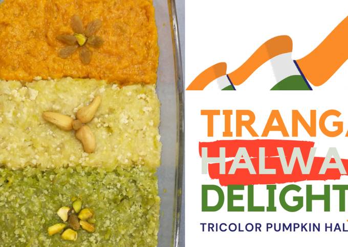 Tiranga Halwa Delight - Pumpkin, Ash Gourd & Bottle Gourd Dessert
