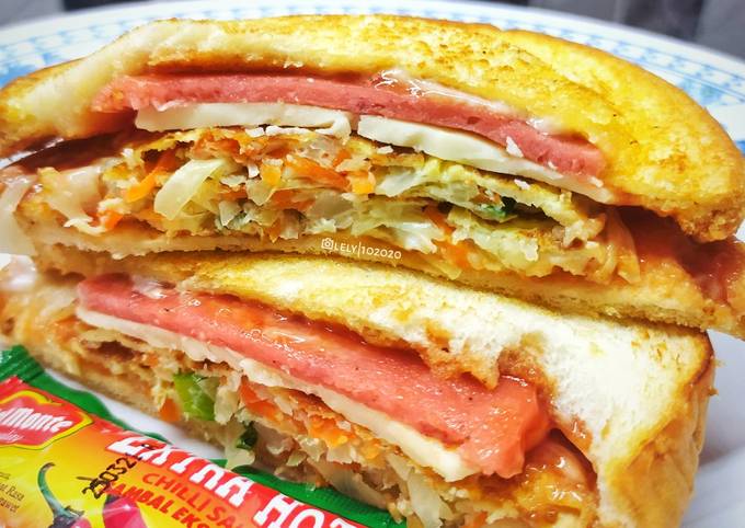 Resep Korean Street Food Sandwich oleh Lely Puspitasari Bunda Arkanaya