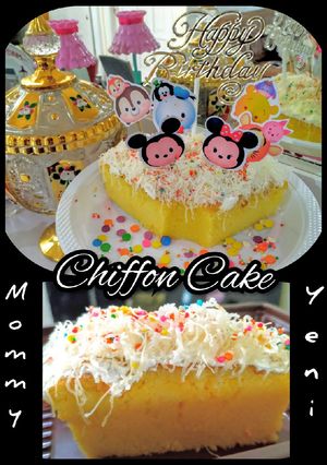 Foto resep Chiffon Cake Lembut with Au Bain Marie Technique