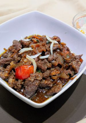 Foto resep Beef Teriyaki Hokben plus acar homemade tanpa cuka
