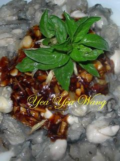 蒜泥鮮蚵+塔香沙茶鮮蚵湯 的食譜成品照片