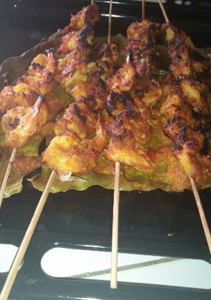 Foto resep Sate udang bumbu kuning