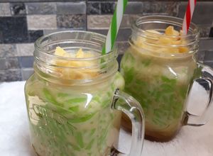 Foto resep Es Cendol Tepung Beras Tanpa Cetakan #Agust30