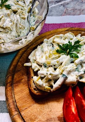 O poză a rețetei Salată de fasole verde.