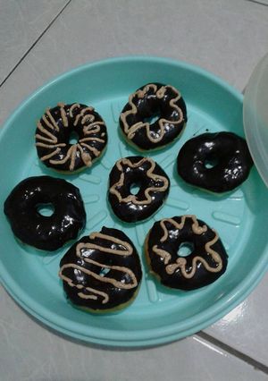 Foto resep Donat kentang vla coklat