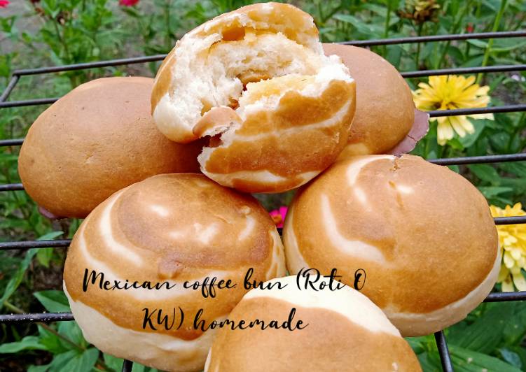 Resep Mexican coffee bun (Roti O roti boy KW) homemade Anti Gagal