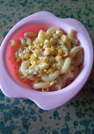Foto resep Makaroni telor super simple buat anak