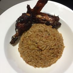 A picture of Jollof Rice.