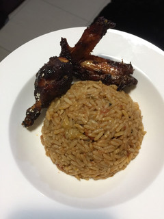 A picture of Jollof Rice.