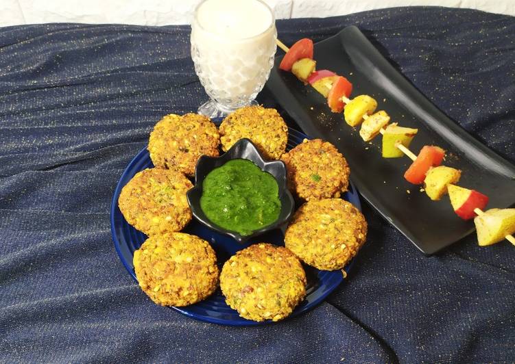 Steps to Cook Appetizing Protein rich breakfast Sprouts Tikki
