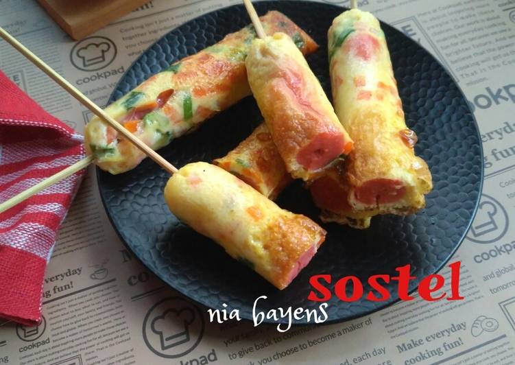 Sostel (sosis telur),tanpa cetakan 👌