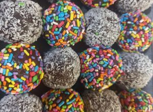 Una foto de Trufas de Chocolate y Dulce de Leche