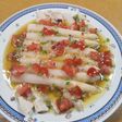 Ensalada de espárragos, tomate y ventresca