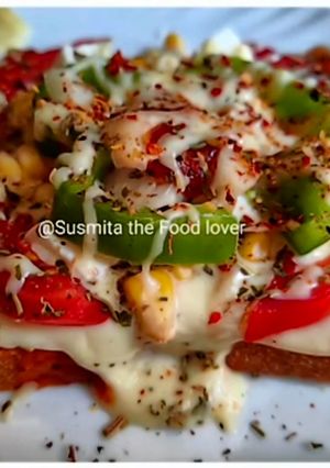 A picture of Brown bread pizza.