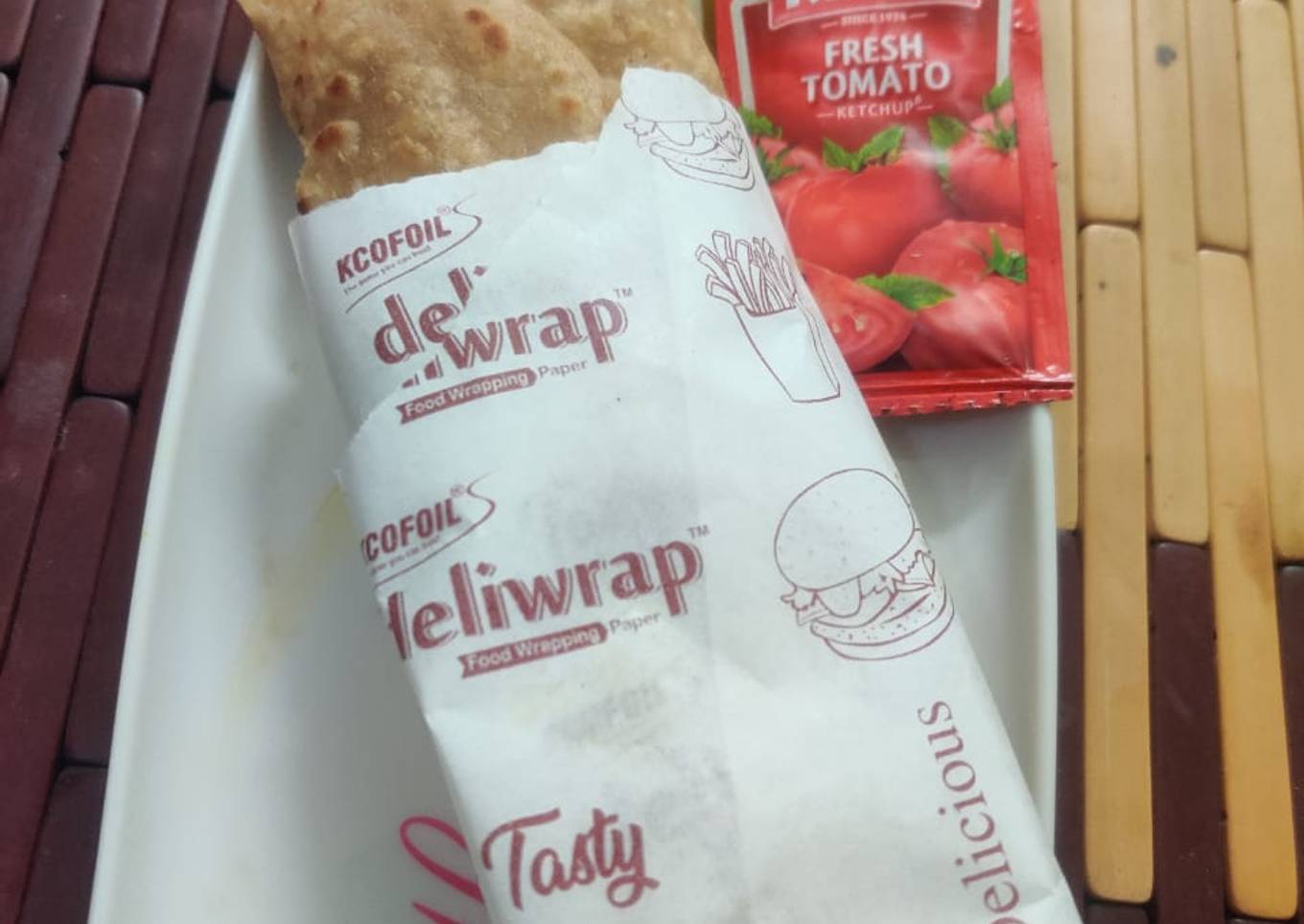 Wheat cheese veggie wrap