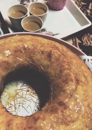 صورة لوصفة كيكه الزبادي بالشعيريه