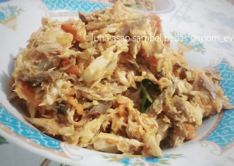 Bumbu mengolah Tuna asap sambel pedas, Lezat Sekali