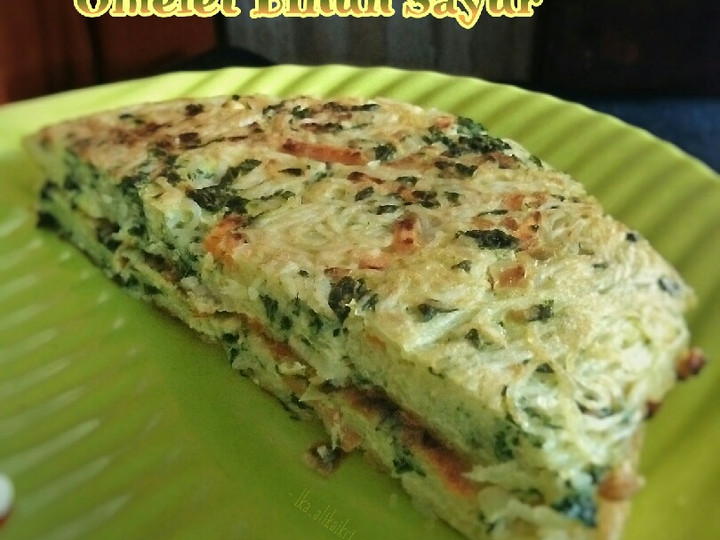 Cara Gampang Membuat Omelet Bihun Sayur (Wortel dan Daun Pepaya Jepang) Anti Gagal