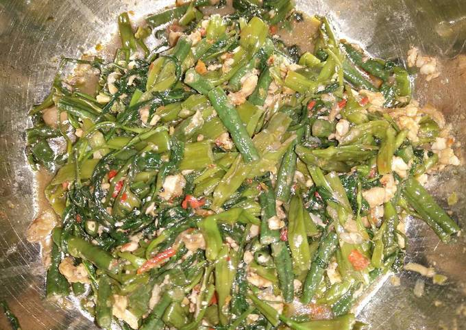 Resep Tumis kangkung kacang panjang,ulek Tempe pedas mantap Anti Gagal