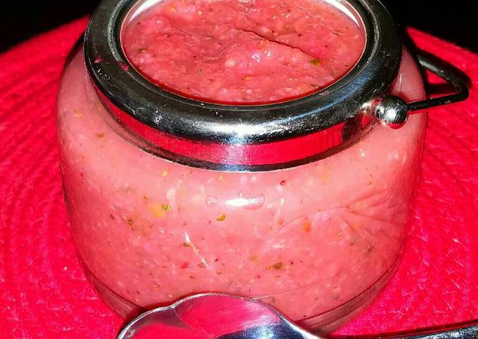 So Tasty Mexican Cuisine Mike's Strawberry Mango Habenero Dip