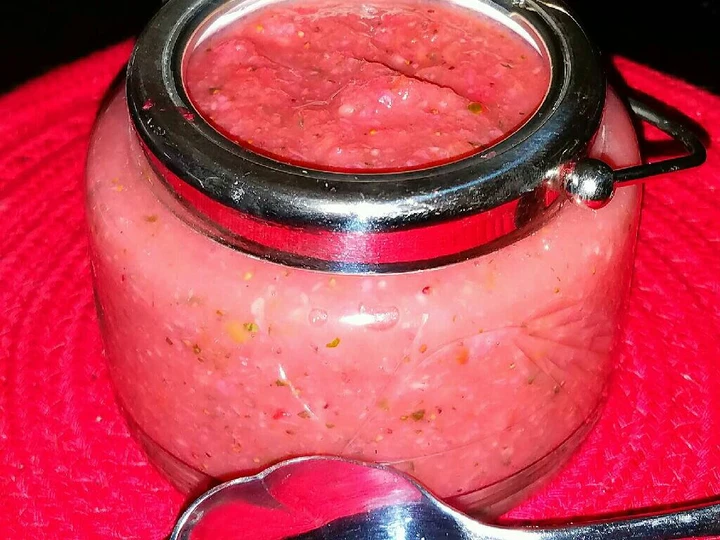 Simple Way Make Recipe Mike's Strawberry Mango Habenero Dip that is Delicious, So Delicious}