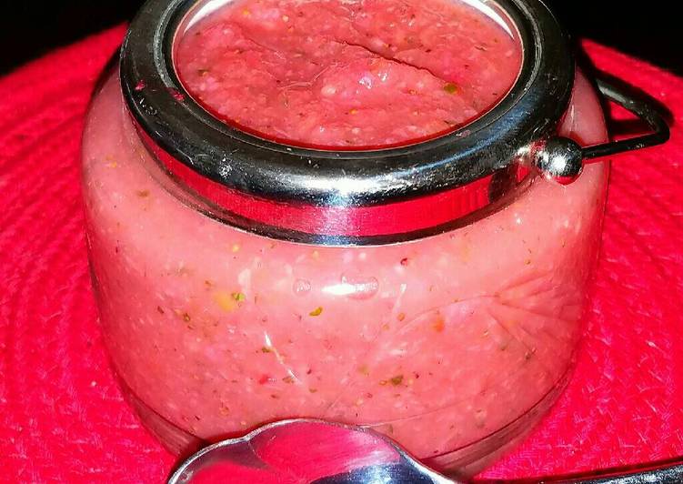 Recipe of Appetizing Mike&#39;s Strawberry Mango Habenero Dip