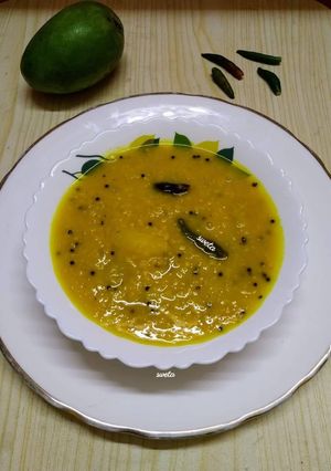 আম দিয়ে মুসুর ডাল (Aam diye Masur Dal recipe in Bengali) রেসিপির প্রধান ছবি
