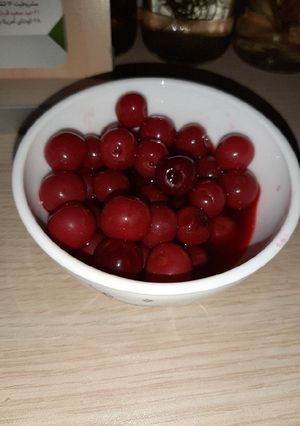 عکسی از دستور ترشی آلبالو