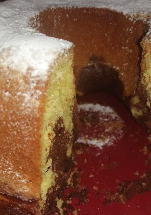 Una foto de Torta marmolado fácil