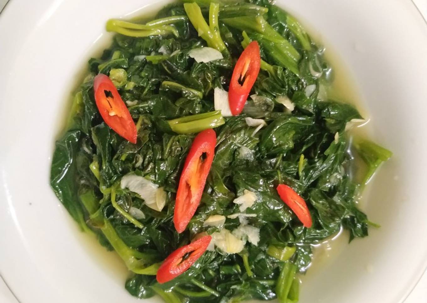 Tumis kangkung no ribet *ala chefana*