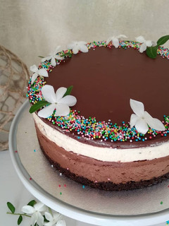 Foto principal de Tarta mousse de chocolate y vainilla