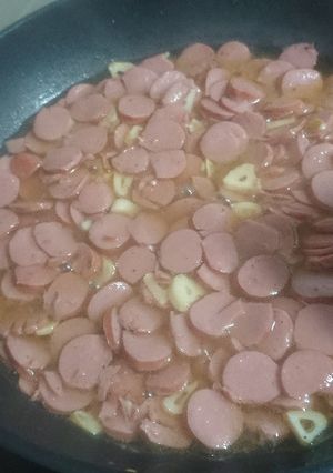 Una foto de Salchichas al vino