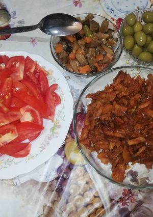 عکسی از دستور دوپیازه ی سیب زمینی (آلو دو پیازه)