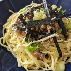 Japanese taste Tuna & Radish Pasta A picture of Japanese taste Tuna & Radish Pasta.
