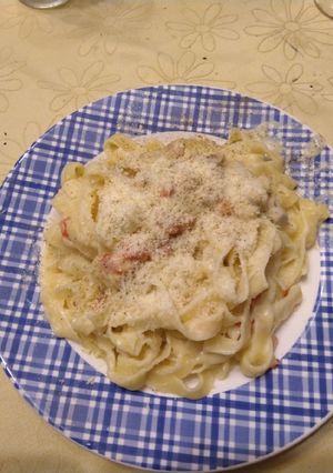 Una foto de Carbonara Vegetariana