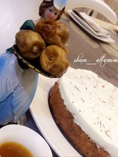 صورة لوصفة كيكة الحليب بالزعفران