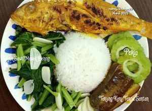 Gambar Ikan Kerisi Bakar Garam Kunyit (Set Lengkap Lunch Sihat)